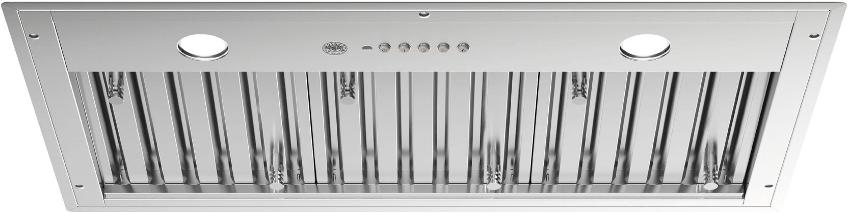 Bertazzoni KIN36XT 36 inch Professional Series Insert Hood with 1200 CFM, Baffle Filters, Electronic Controls, LED Lighting, and Remote Control in Stainless Steel