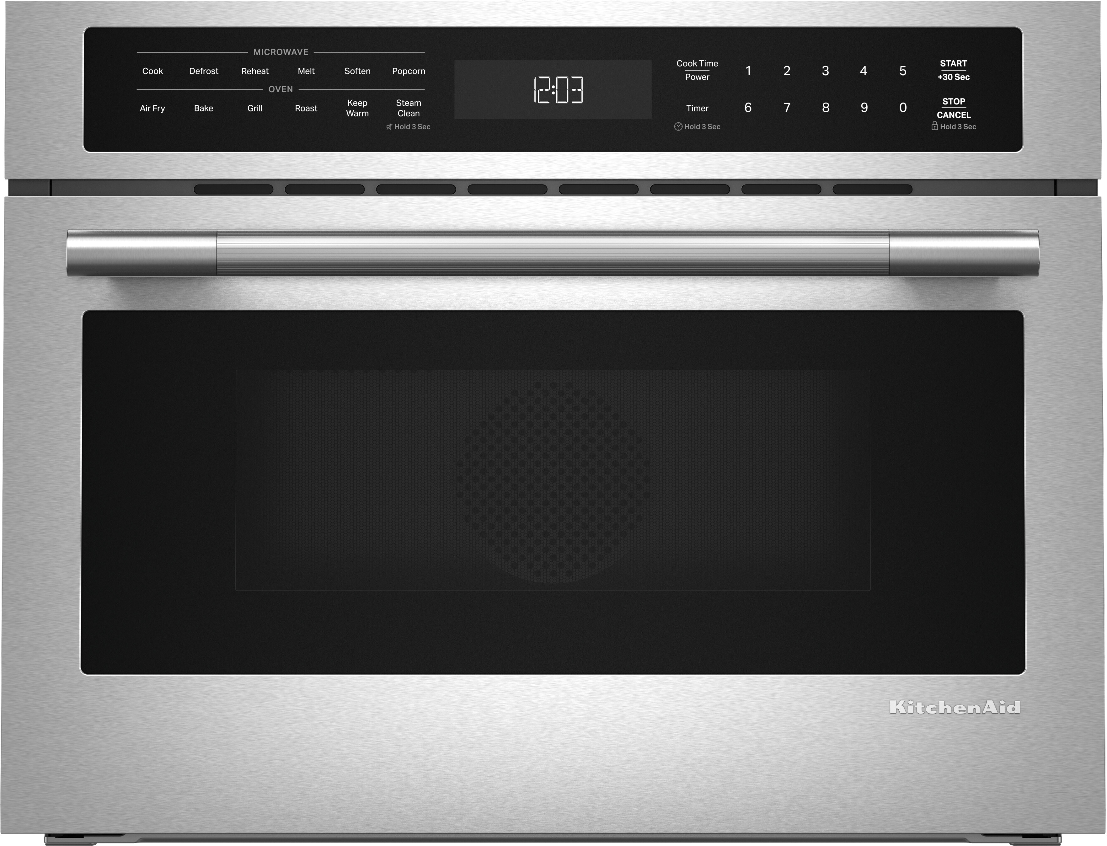 KitchenAid KMBS724SPS 24 inch Built-In More-In-One Convection Microwave Speed Oven with 1.8 cu. ft. Capacity, Drop-Down Door Design and Air Fry Mode in PrintShield Stainless Steel