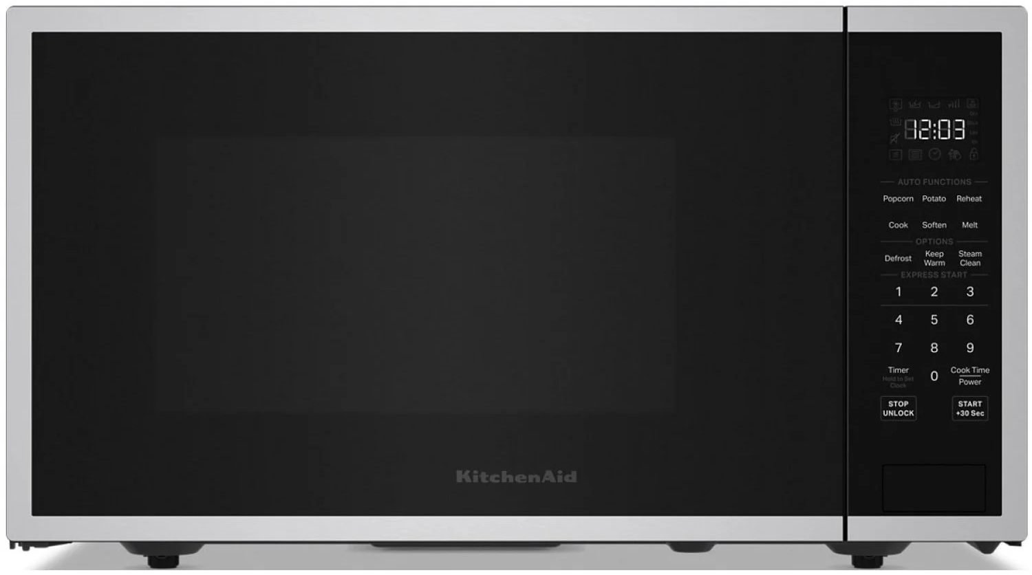 Kitchenaid KMCS522SPS Countertop Microwave Oven with Air Fry Function, 1.5 Cu. Ft. Capacity, Black