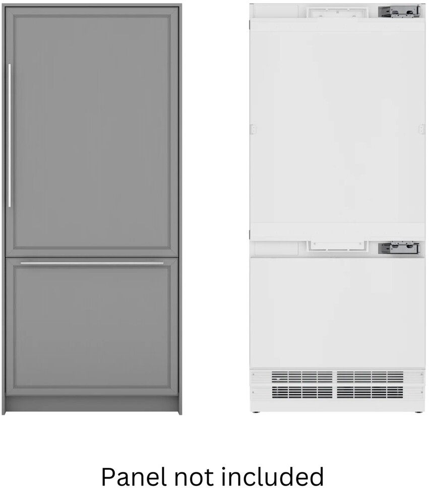Koolmore 36 Inch Reserve 36" Built In Counter Depth Bottom Freezer Refrigerator KMRER36SWPR | Fridge.com