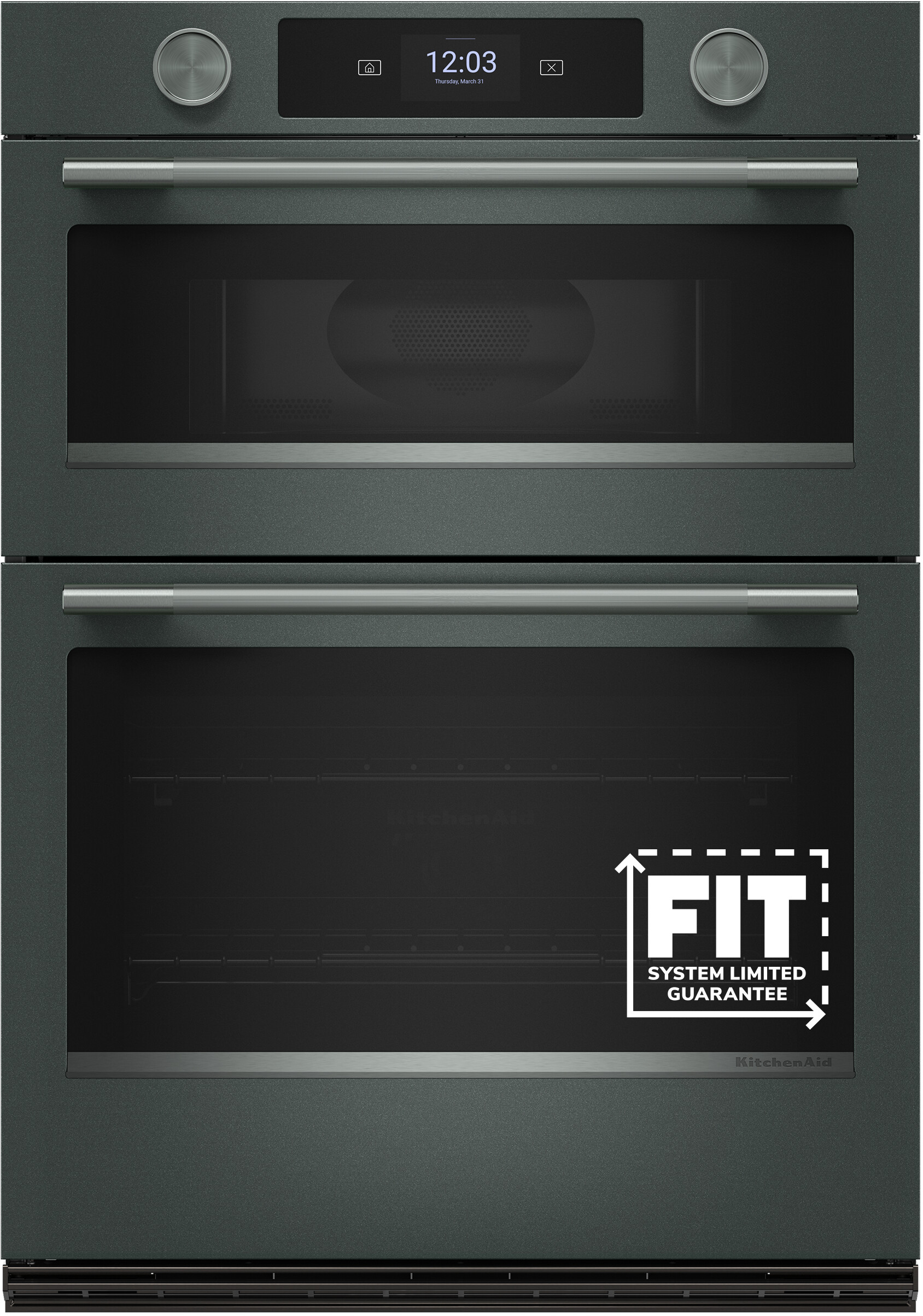 KitchenAid KOEC730SJP 30 inch Smart Combo Wall Oven with Assisted Cook Cycles, Assisted Cook Cycles, Even-Heat True Convection, Temperature Probe (Juniper)