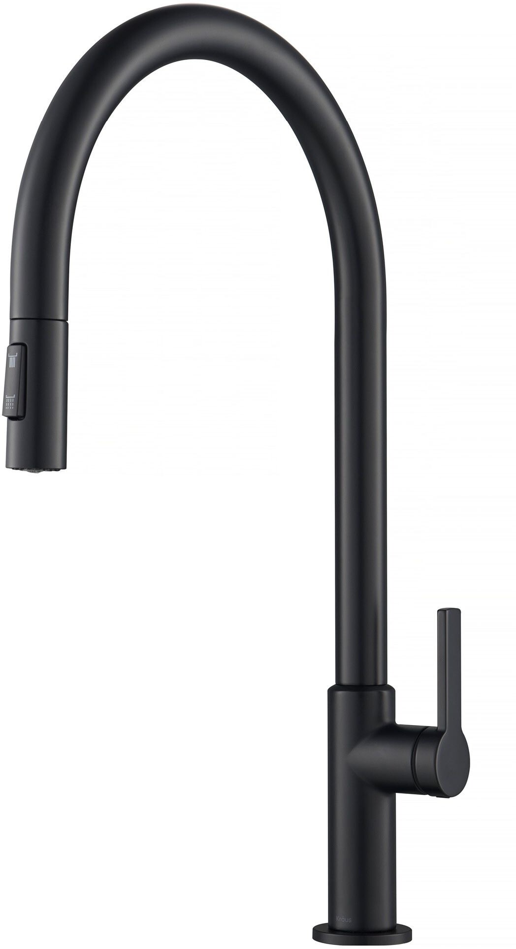 Kraus KPF-2821MB Oletto High-Arc Single Handle Pull-Down Kitchen Faucet, Matte Black