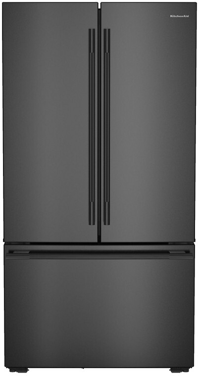 KitchenAid 36 Inch 36" Counter Depth French Door Refrigerator KRFC236SBE | Fridge.com