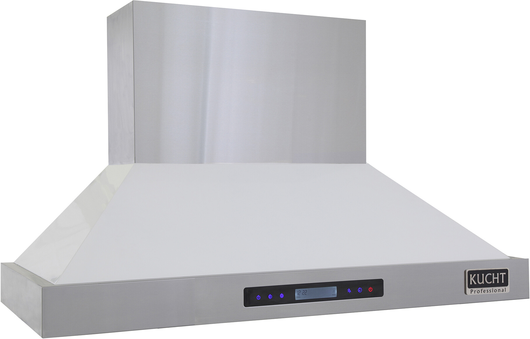 Kucht KRH4815W 48 inch Wall Mounted Range Hood with 1200 CFM, Stainless Steel Baffle Filters, LED Lighting and 15-Miunte Delay-Off (White)