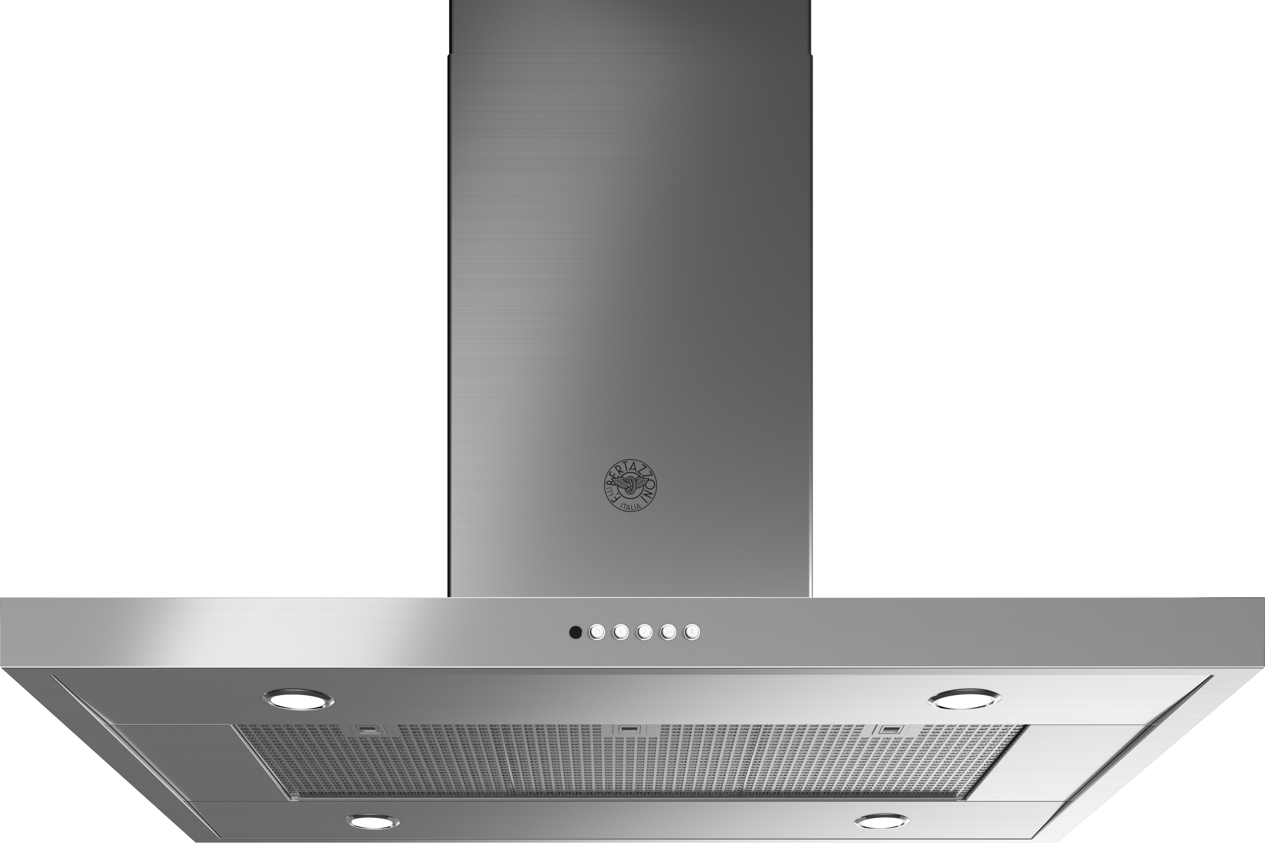 Bertazzoni Professional Island Mount Chimney Style Range Hood KTI42XT
