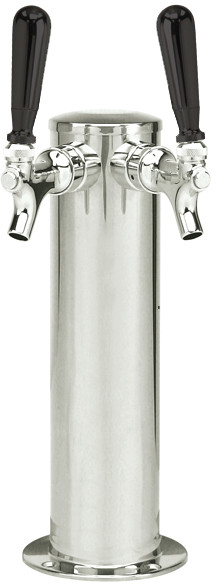 Lynx L24TWD Professional Double Tap Tower Kit, in Stainless Steel