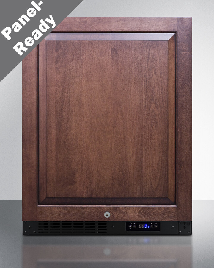 Summit ALFZ51IF 24 inch Built-In/Freestanding All-Freezer with 4 cu. ft. Capacity, ADA Compliant and Factory Installed Lock (Panel Ready)