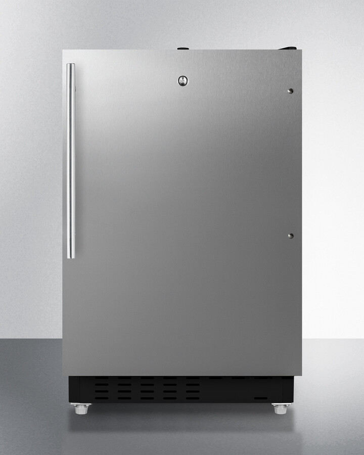 21 Inch 21"" Freestanding/Built In Undercounter Counter Depth Compact All-Refrigerator - Summit ALRF49BSSHV