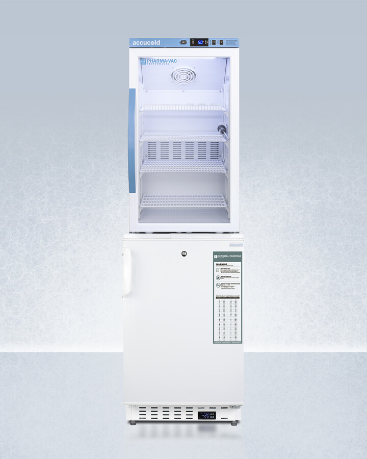 AccuCold 20 Inch 20" Counter Depth Bottom Freezer Refrigerator ARG3PVADA305AFSTACK — FIN-0018495 | Fridge.com