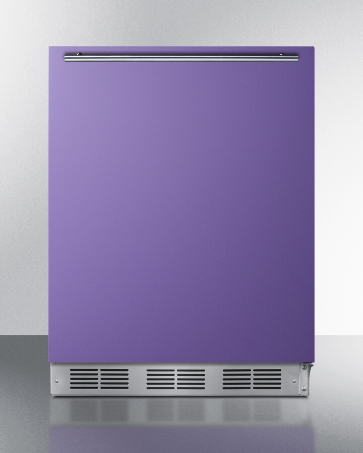 24 Inch 24"" Freestanding/Built In Undercounter Counter Depth Compact All-Refrigerator - Summit BRF631BKPADA