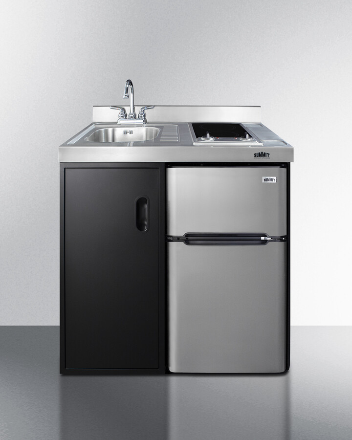 Summit Compact Kitchen CK36ELGLASS