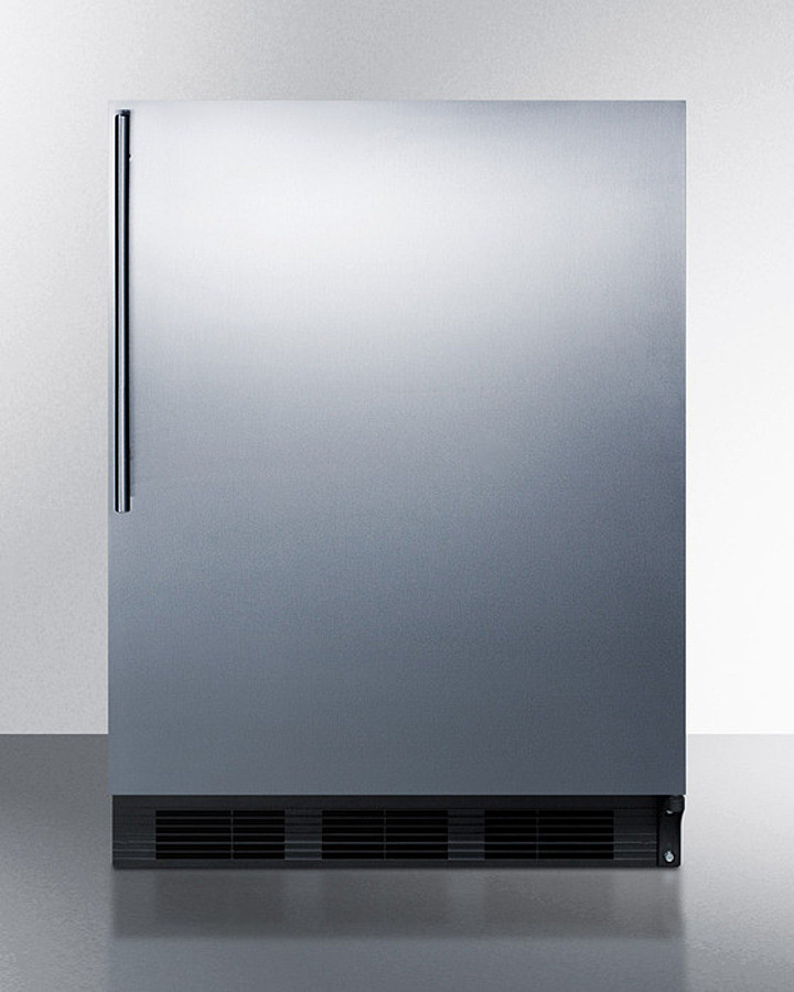24 Inch 24"" Undercounter Counter Depth Compact All-Refrigerator - Summit CT663BKSSHV