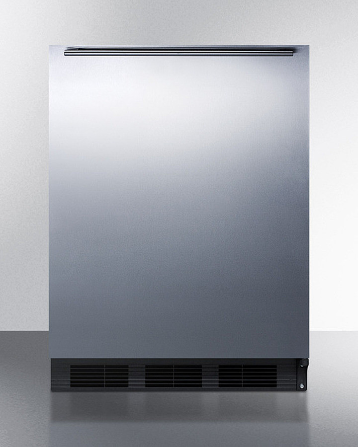 AccuCold 24 Inch 24" Freestanding/Built In Undercounter Counter Depth Compact All-Refrigerator FF6BK7SSHH | Fridge.com