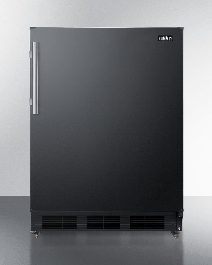 24 Inch 24"" Compact All-Refrigerator - Summit FF7LBLKMBL