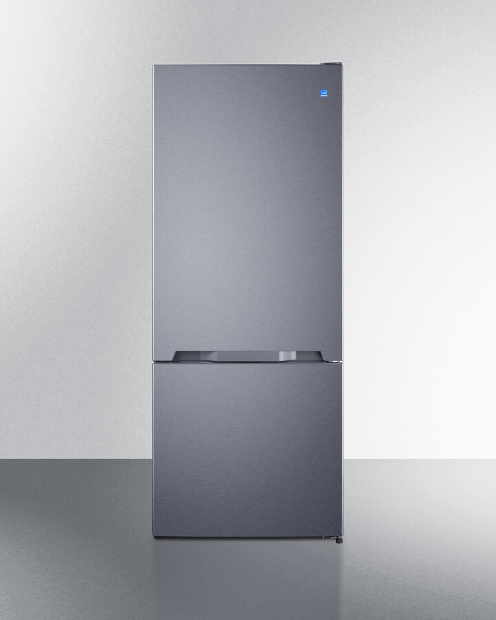 Summit FFBF154SS 28 inch Bottom Freezer Refrigerator with 15.1 cu. ft. Capacity, ENERGY STAR Certified and Frost-Free Operation  (Stainless Steel, Right Hinge)