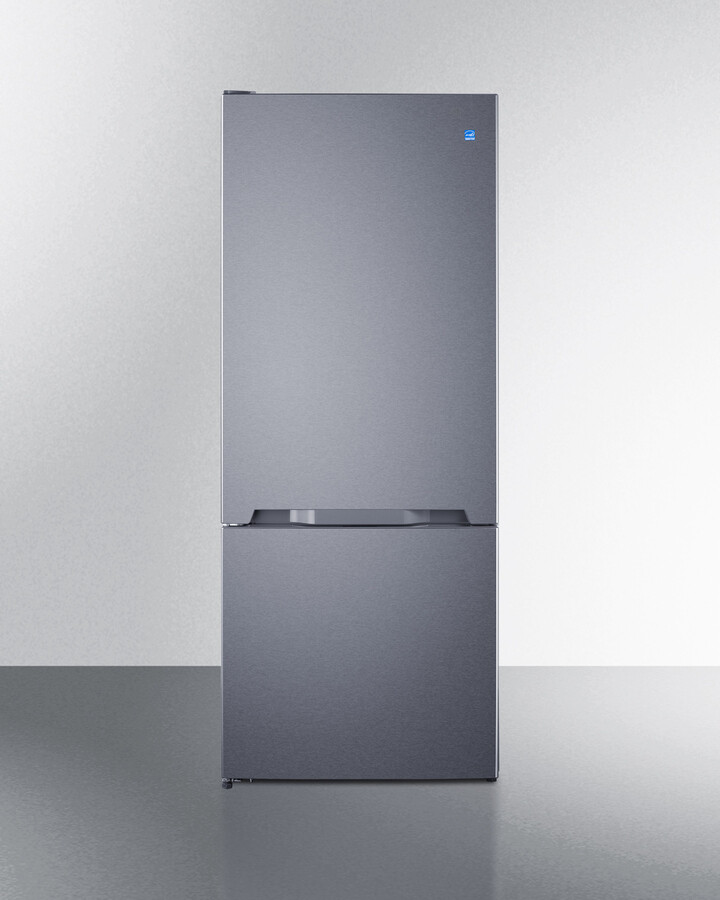 Summit FFBF154SSLHD 28 inch Bottom Freezer Refrigerator with 15.1 cu. ft. Capacity, ENERGY STAR Certified and Frost-Free Operation  (Stainless Steel, Left Hinge)