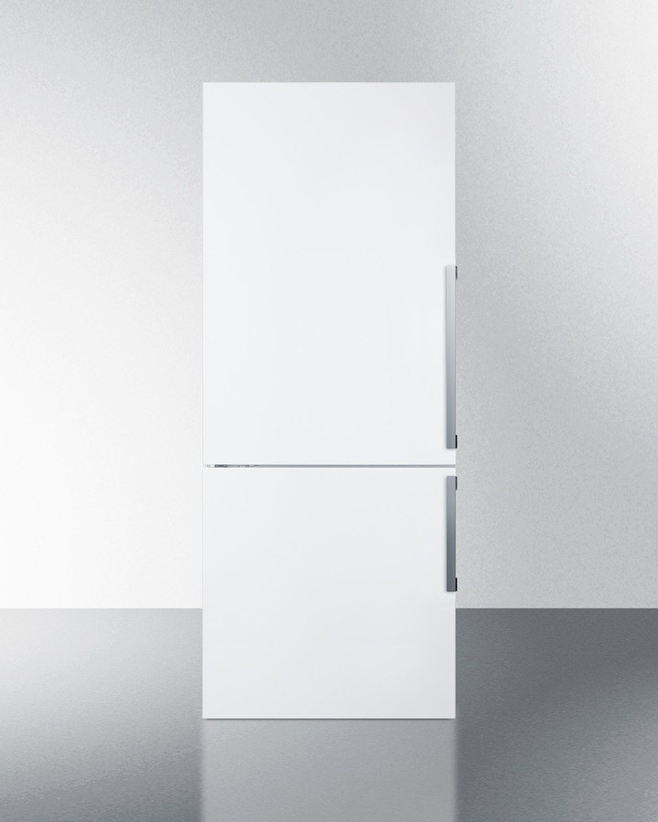 28 Inch 28"" Counter Depth Bottom Freezer Refrigerator - Summit FFBF281WLHD