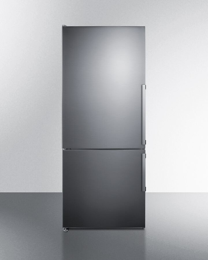 Summit 28 Inch 28" Counter Depth Bottom Freezer Refrigerator FFBF283SSLHD | Fridge.com