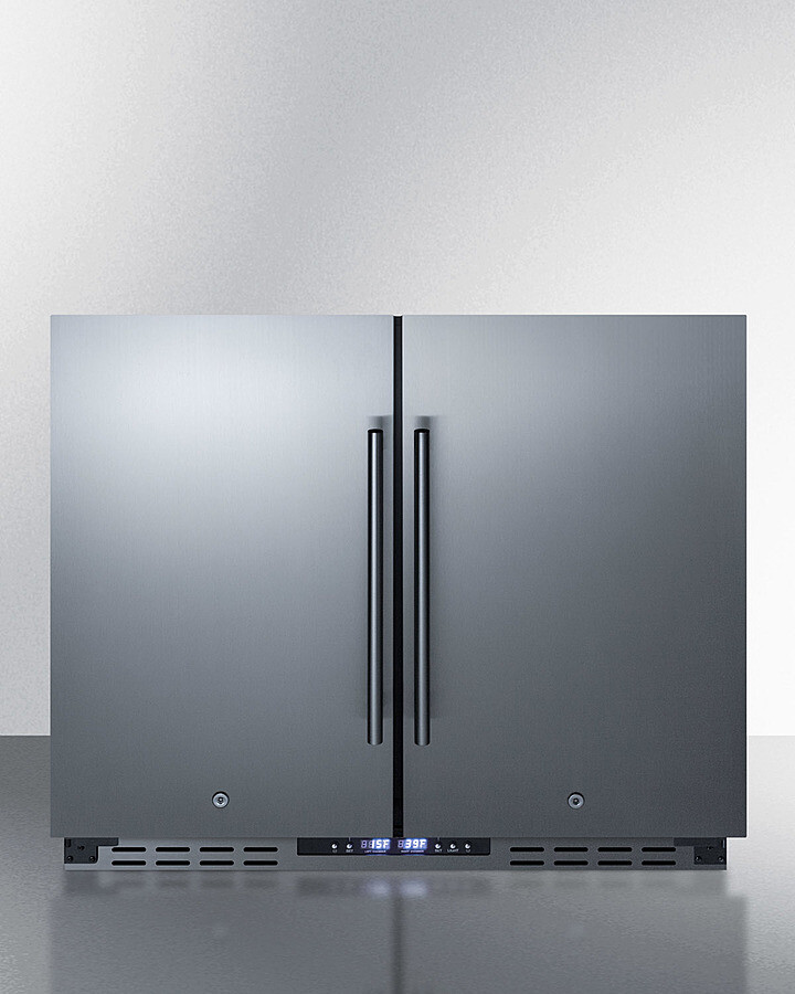 36 Inch 36"" Freestanding/Built In Undercounter French Door Refrigerator - Summit FFRF36ADA