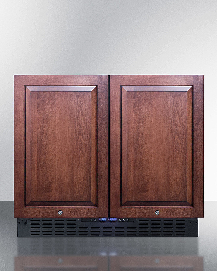 36 Inch 36"" Freestanding/Built In Undercounter Counter Depth French Door Refrigerator - Summit FFRF36IF