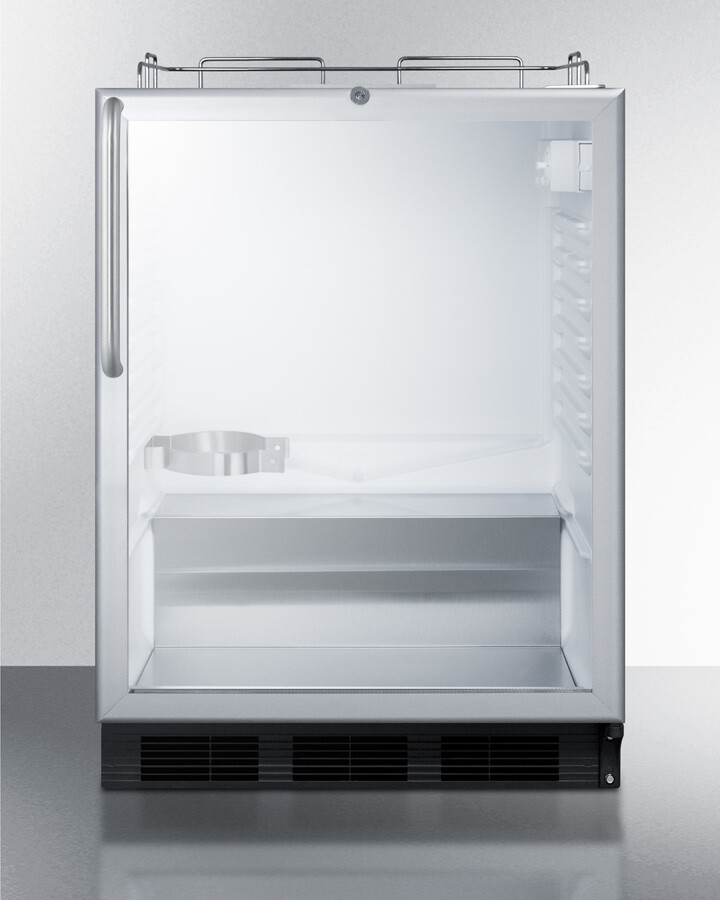 Summit SBC56GBINKCSSADA 24" Wide Built-In Beer Dispenser, Ada Compliant - Commercially Listed To NSF-7 Standards, Double Pane Tempered Glass Door,
