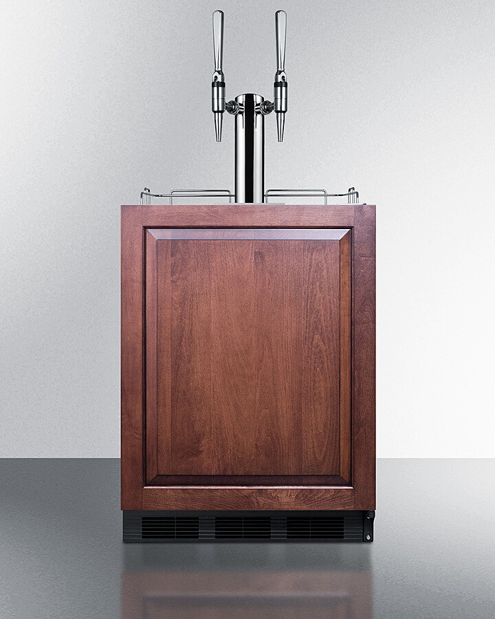 Summit SBC58BLBIADAIFNCFTWIN 24" Wide Built-In Coffee Kegerator, Ada Compliant - Commercial Grade, Dual Tap Kit, NSF-7 Certified, Made in Europe