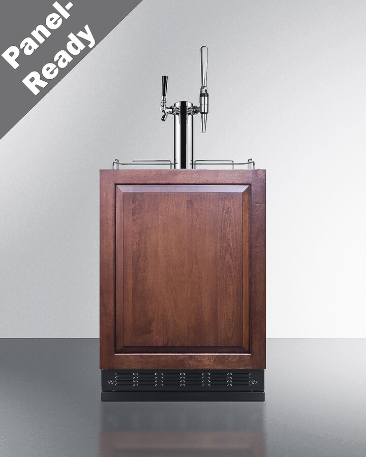 Summit SBC7BRSIFCM2LHD 24" Wide Cold Brew/Nitro Kegerator - Made In Europe, ETL-S Listed, NSF-7 Compliant