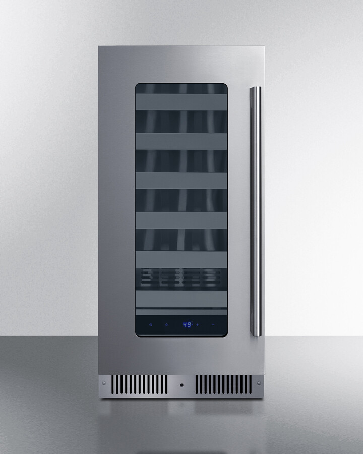 Summit Appliance 15" Wide Built-In Residential Shallow 18" Depth Wine Cellar on Fridge.com - View 1