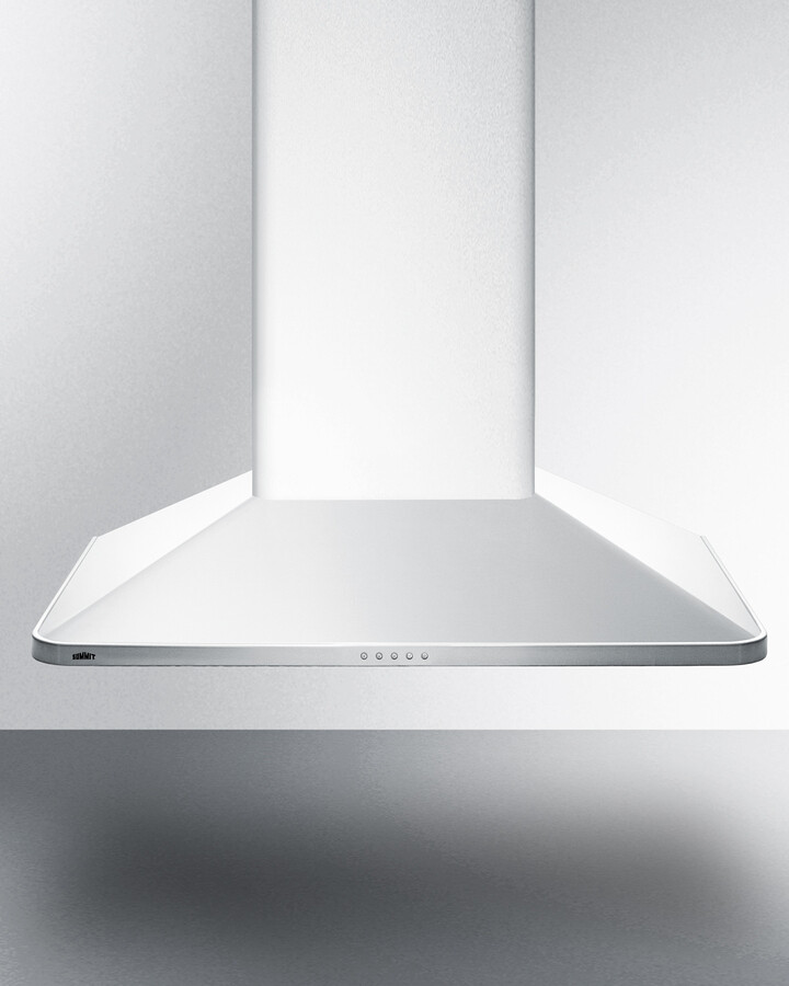Summit SEH3630SS 30 inch European Style Convertible Wall Mount Range Hood with 400 CFM, LED Lighting, 3 Fan Speeds, Charcoal Filters and Removable Aluminum Cassette Filters in Stainless Steel