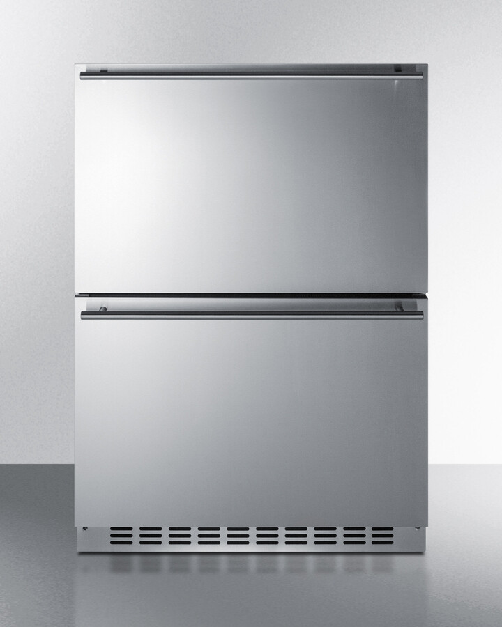 Summit Appliance 24" Wide 2-Drawer Panel Ready Refrigerator with Freezer — FIN-0018613 | Fridge.com