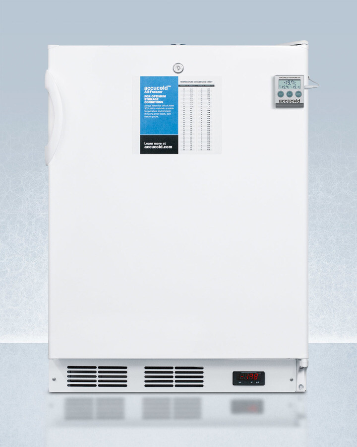 AccuCold 24" Freestanding/Built In Undercounter Counter Depth Compact Upright Freezer VT65MLBIPLUS2ADA — FIN-0019103 | Fridge.com