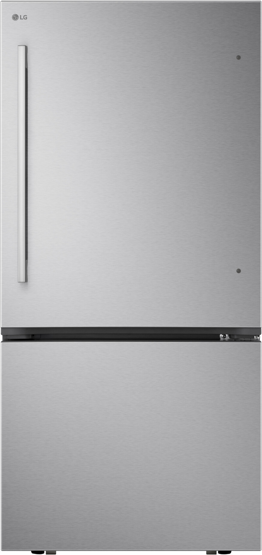 LG LB26H2200S 33 inch Smart Freestanding Bottom Freezer Refrigerator with 25.5 cu. ft. Capacity, Ice Maker, ENERGY STAR Certified and Wi-Fi Enabled (PrintProof Stainless Steel)
