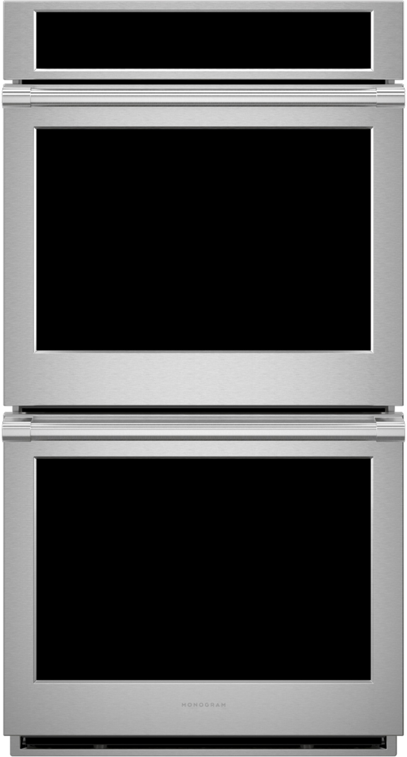 Monogram ZKD90DPSZSS 27" Statement Double Wall Oven with True European Convection, 7" LCD Display, and Smart Cooking Features