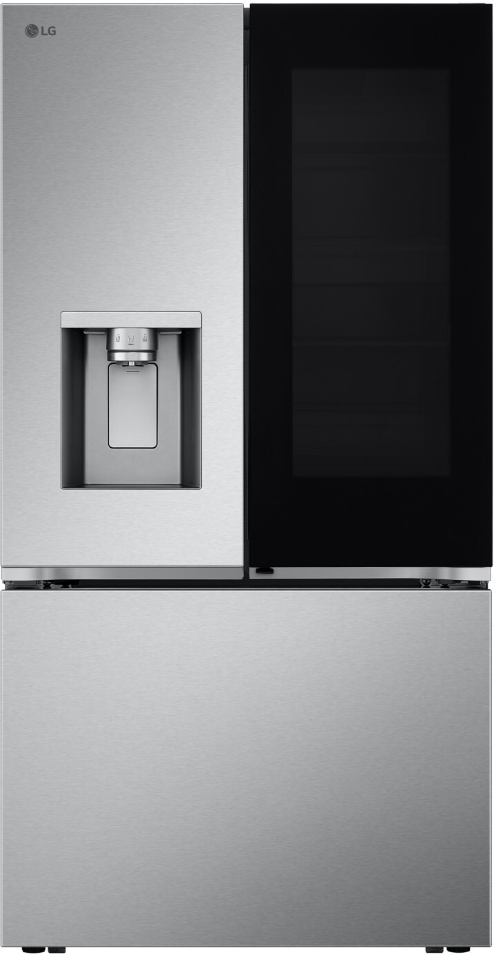LG - Counter-Depth MAX 25.5 Cu. Ft. 3-Door French Door Smart Refrigerator with InstaView Door-in-Door