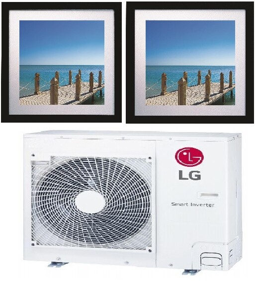 LG 18,000 BTU Dual Zone Ductless Split System LG9KF1