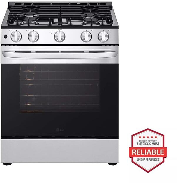LG Slide-In Gas Range 5.8 Cu. Ft. in Stainless Steel