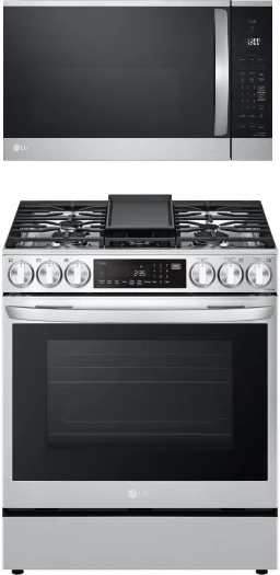 LG - 6.3 Cu. Ft. Smart Slide-In Gas True Convection Range with EasyClean and Air Fry