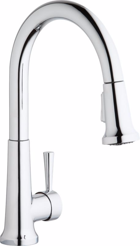 Faucet,Deck Mount,8" Spout,4" Handle, Forward Only Lever Handle, Single Hole Only Mount, 1 Hole