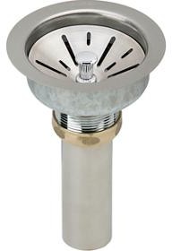 LK99FCS 3.5 in. Deluxe Drain Kit with Type 304 Stainless Steel Body for Fireclay Sinks, Satin