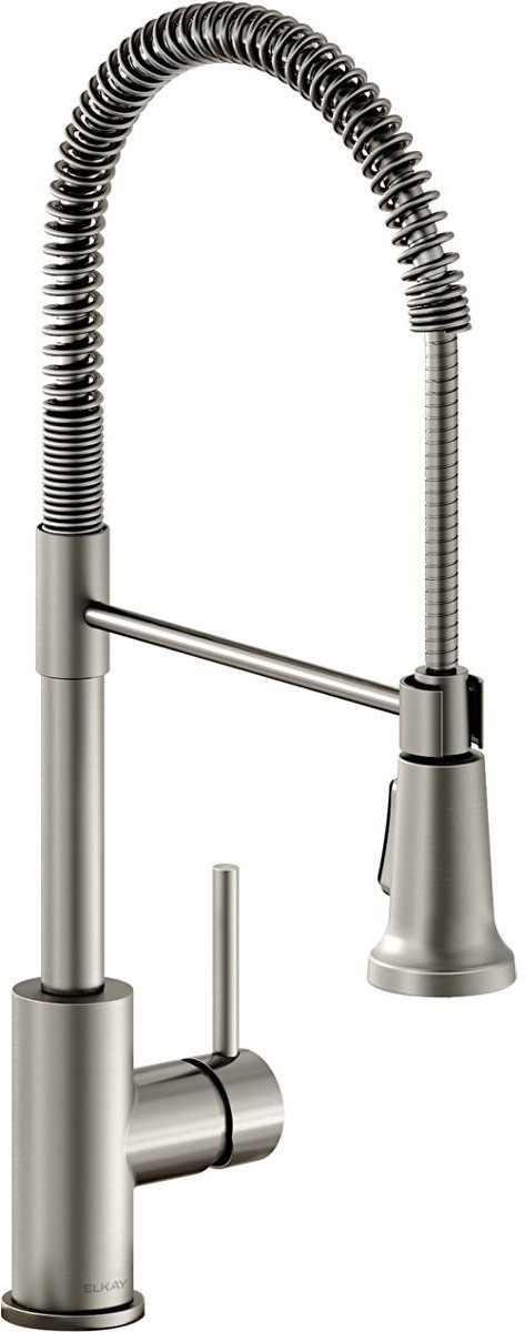 Avado Single Hole Kitchen Faucet with Semi-professional Spout and Lever Handle Lustrous Steel