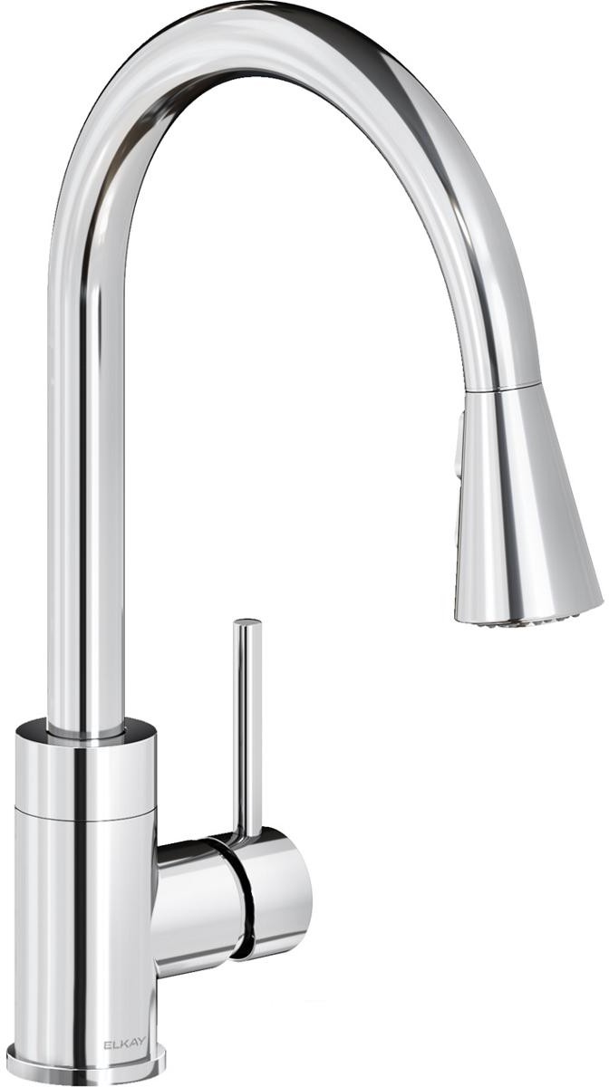 Avado Single Hole Kitchen Faucet with Pull-down Spray and Forward Only Lever Handle Chrome