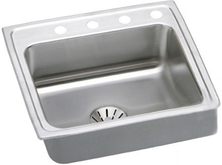 Lustertone Stainless Steel 25 X 21-1/4 X 7-7/8 Single Bowl Top Mount Sink With Perfect Drain