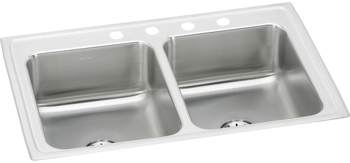 Elkay Lustertone Collection Drop-In Stainless Steel Rectangle Sink LR3321PD0
