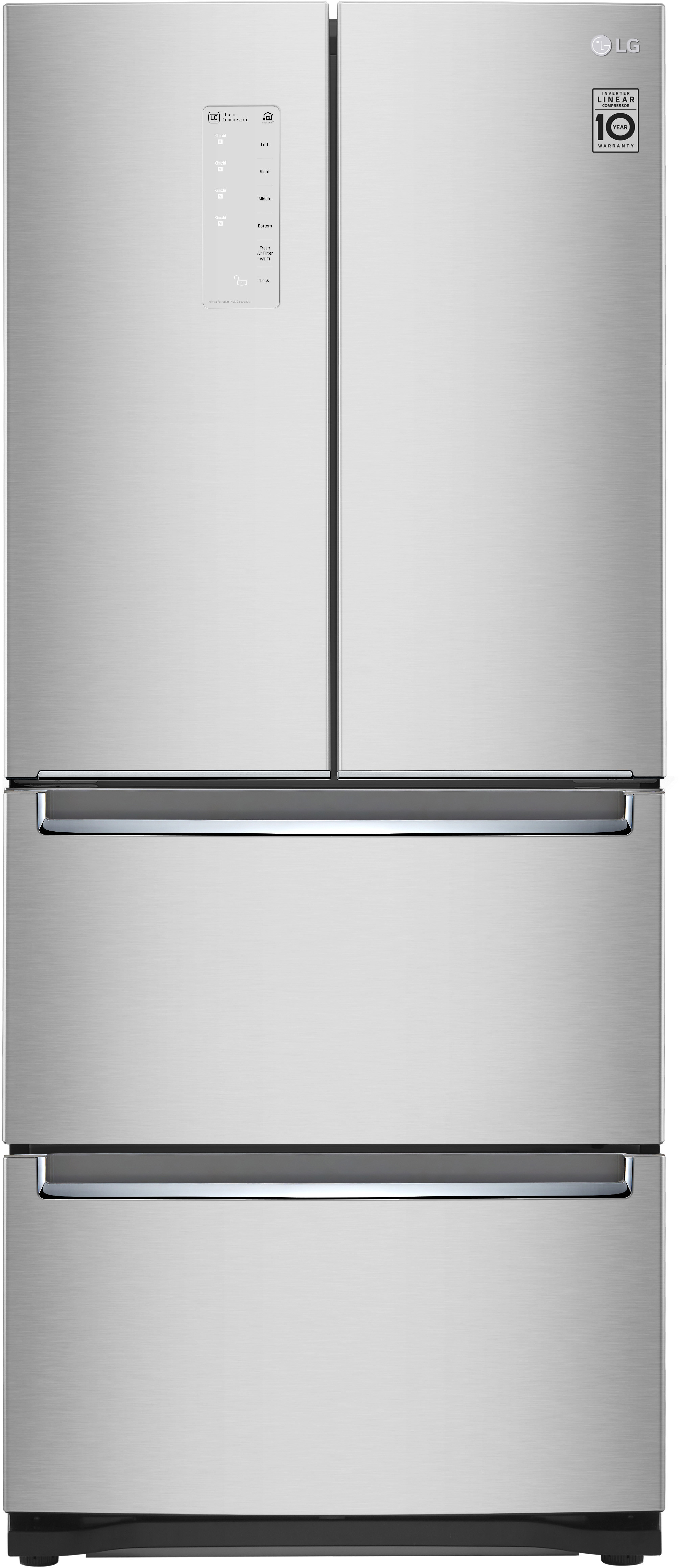 30 Inch 30"" French Door Refrigerator - LG LRKNS1400V