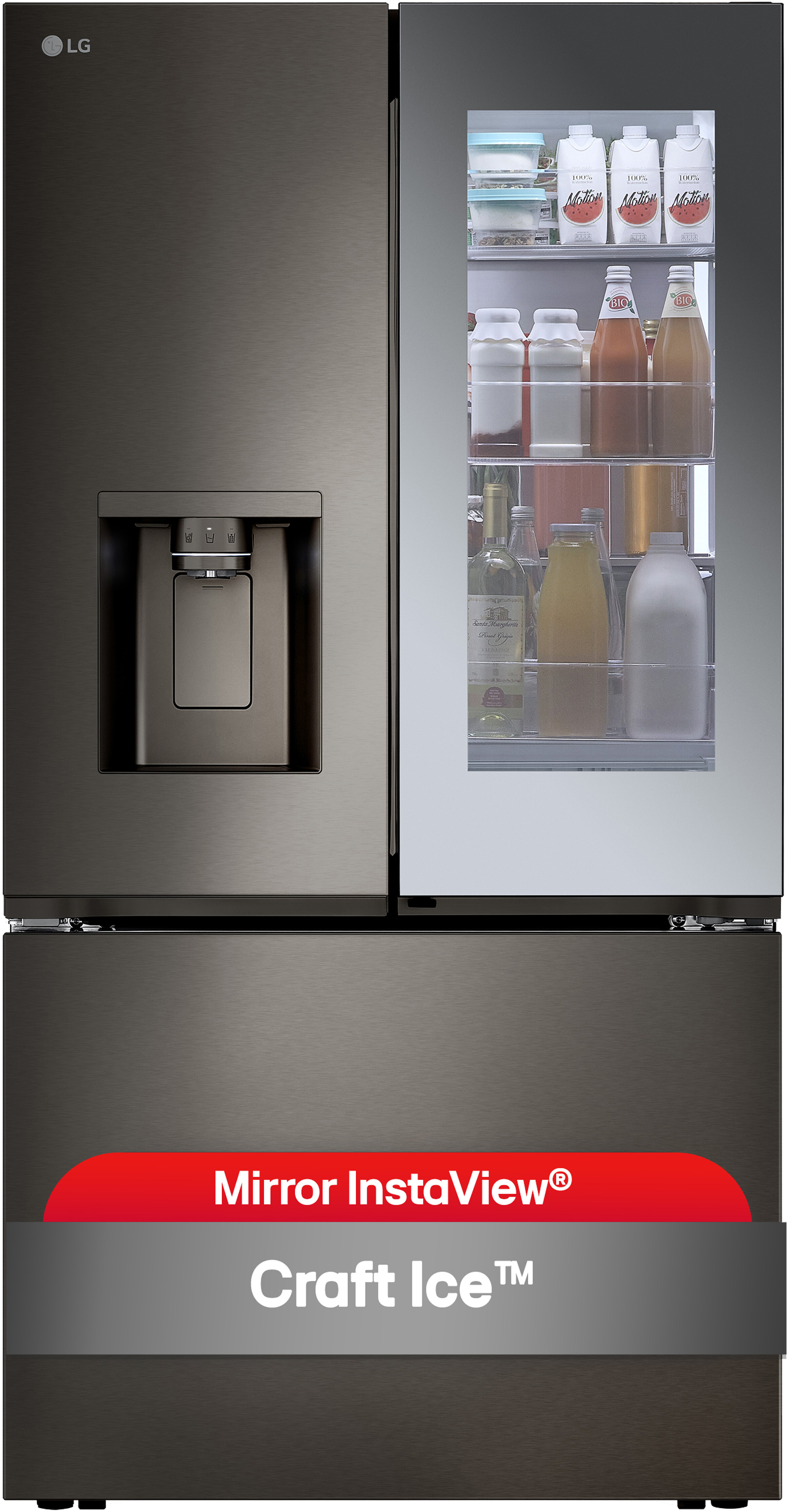Whirlpool Maximize organization and minimize clutter with 5 storage zones in our large capacity counter depth French Door refrigerator. in Black Stainless Finish on Fridge.com