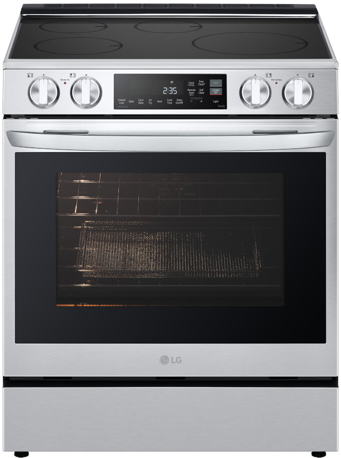 LG - 6.3 Cu. Ft. Smart Freestanding Electric Induction True Convection Range with EasyClean and Air Fry
