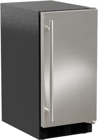 Marvel 15"W. Low Profile Built-In 39 Lb. Daily Production Clear Ice Machine with Factory-Installed Pump - Stainless Steel | Fridge.com