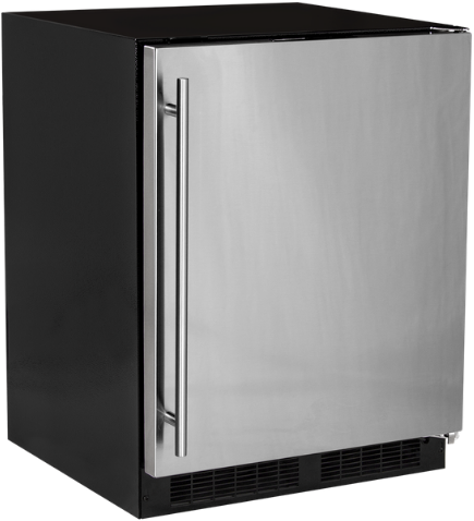 Marvel MARE124SS31A 24 inch Low Profile Compact Refrigerator with 4.9 cu. ft. Capacity, 2 Cantilevered Shelves, ADA Compliant in Stainless Steel