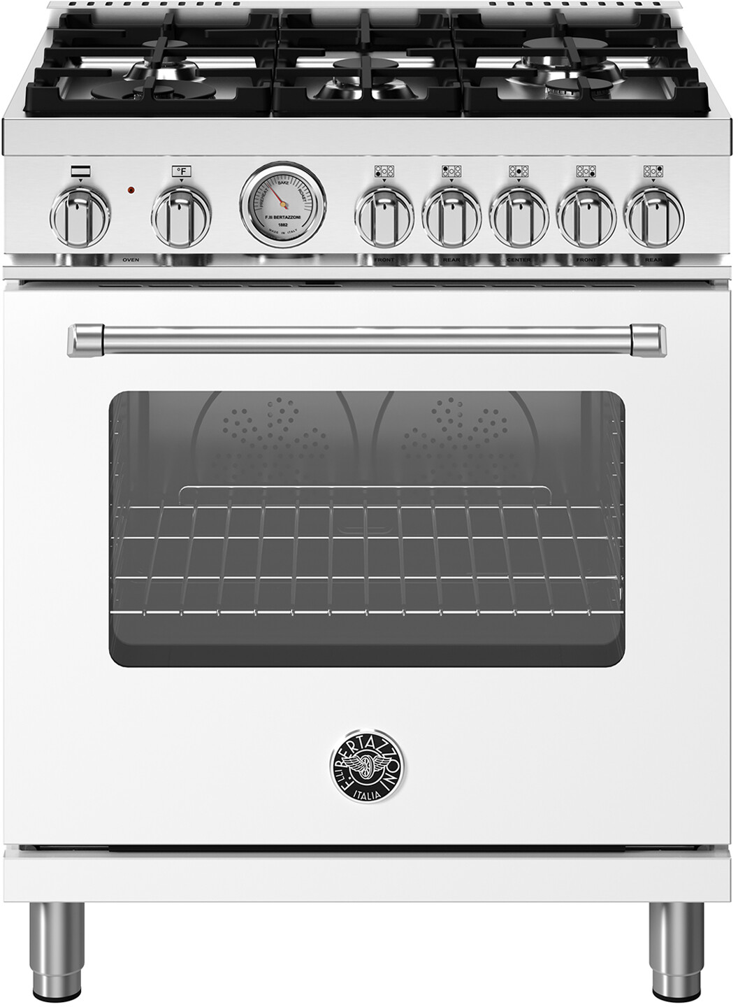 Master 30"" Dual Fuel Liquid Propane Range - Bertazzoni MAS305DFMBIVLP