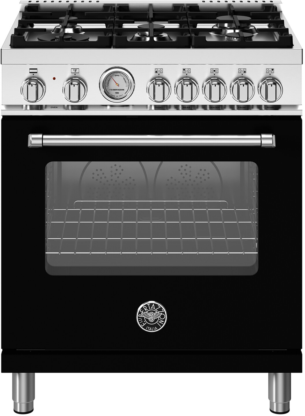 Master 30"" Dual Fuel Liquid Propane Range - Bertazzoni MAS305DFMNEVLP